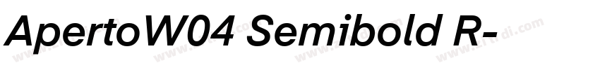 ApertoW04 Semibold R字体转换 ApertoW04 Semibold R字体转换
